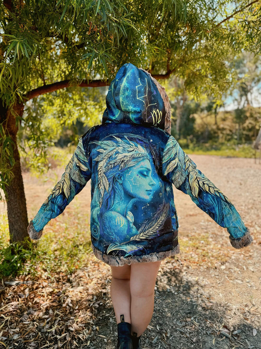 Zodiac Dreams ♍ Virgo Reversible Faux Fur Jacket