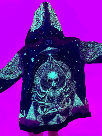 Alien Aura 🛸 Reversible Faux Fur Jacket