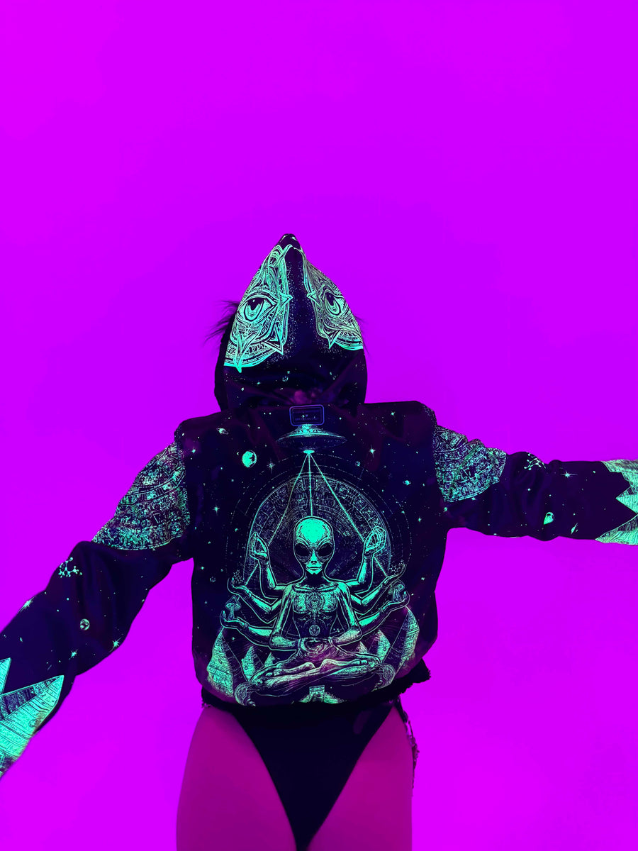 Alien Aura 🛸 Reversible Faux Fur Jacket