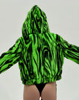 Alien Aura 🛸 Reversible Faux Fur Jacket