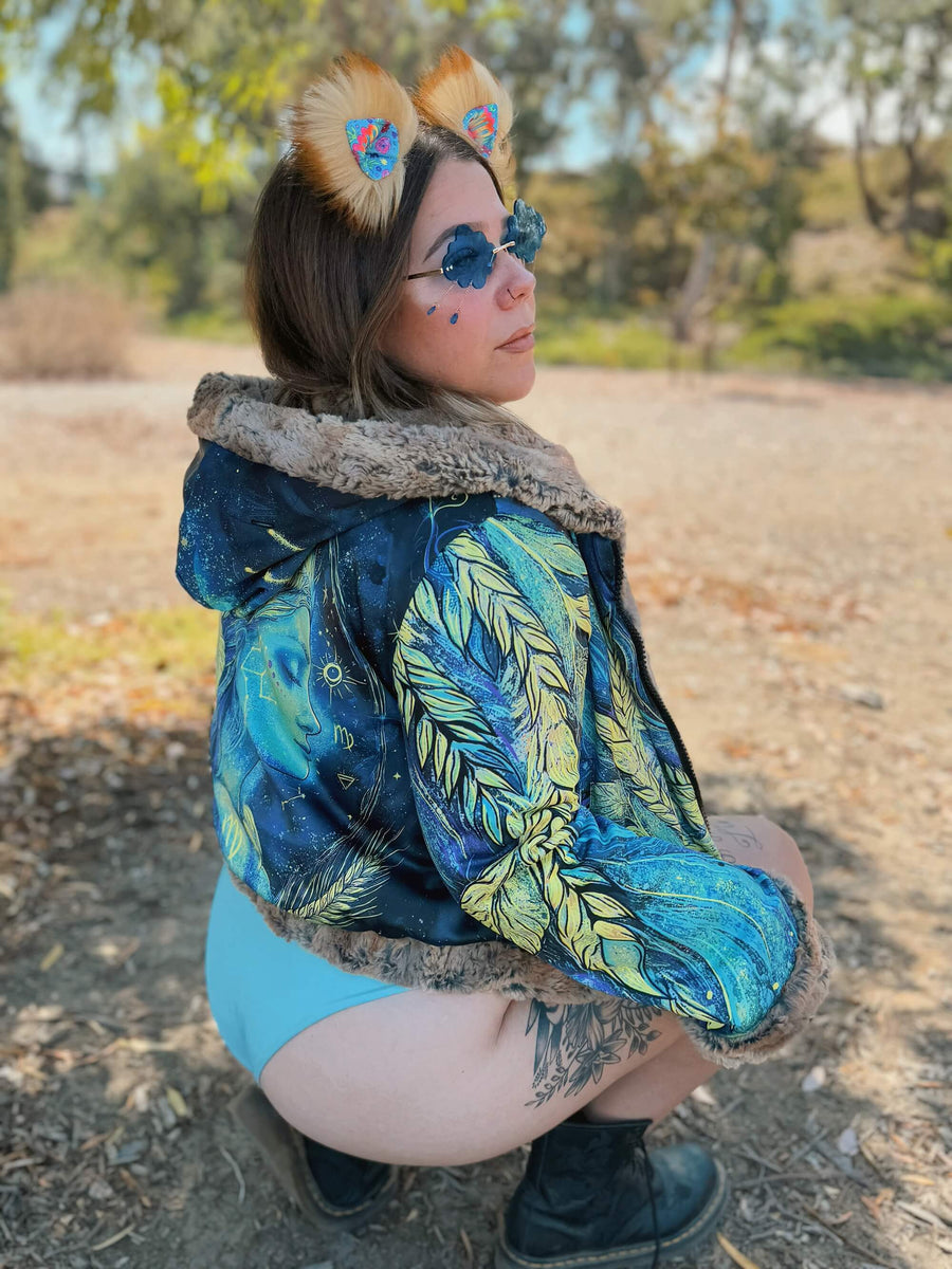 Zodiac Dreams ♍ Virgo Reversible Faux Fur Jacket