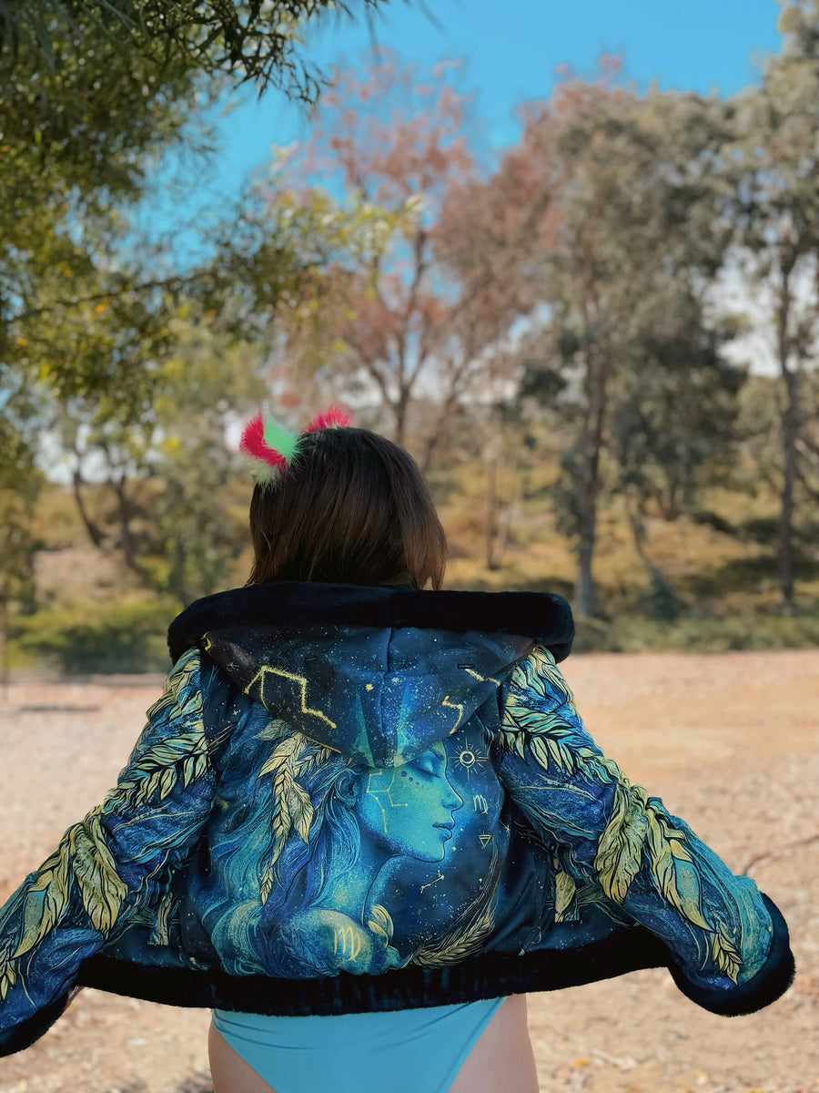 Zodiac Dreams ♍ Virgo Reversible Faux Fur Jacket